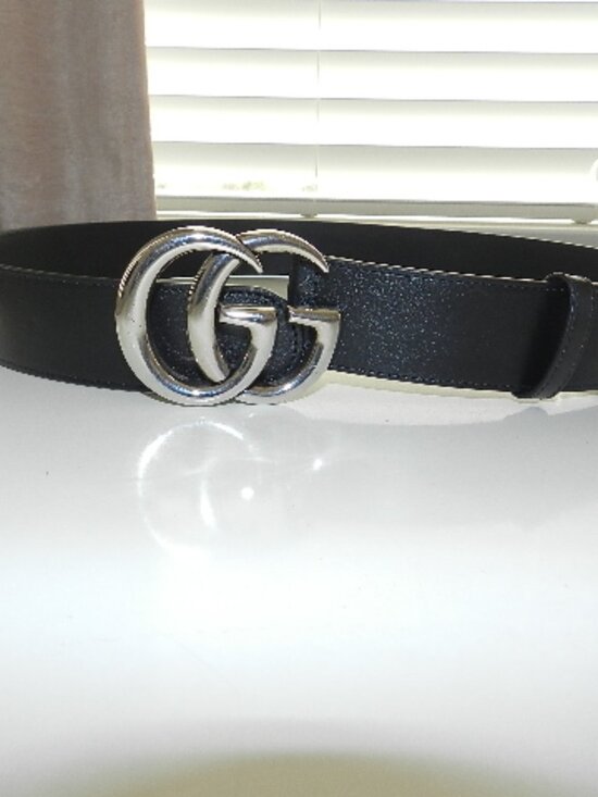 Gucci GG Marmont belt in Black Leather Size 85 main image 7